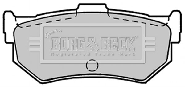 BORG & BECK Комплект тормозных колодок, дисковый тормоз BBP1297